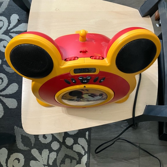 Disney Mickey Mouse Red and Orange CD Boombox - Picture 4 of 11